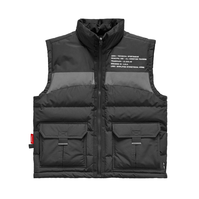 Asrv 0263. Hipora® Waterproof Down Men\'s Vest Black | 85302UYEG