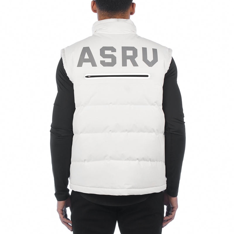 Asrv 0263. Hipora® Waterproof Down Men's Vest White | 95364WFVO