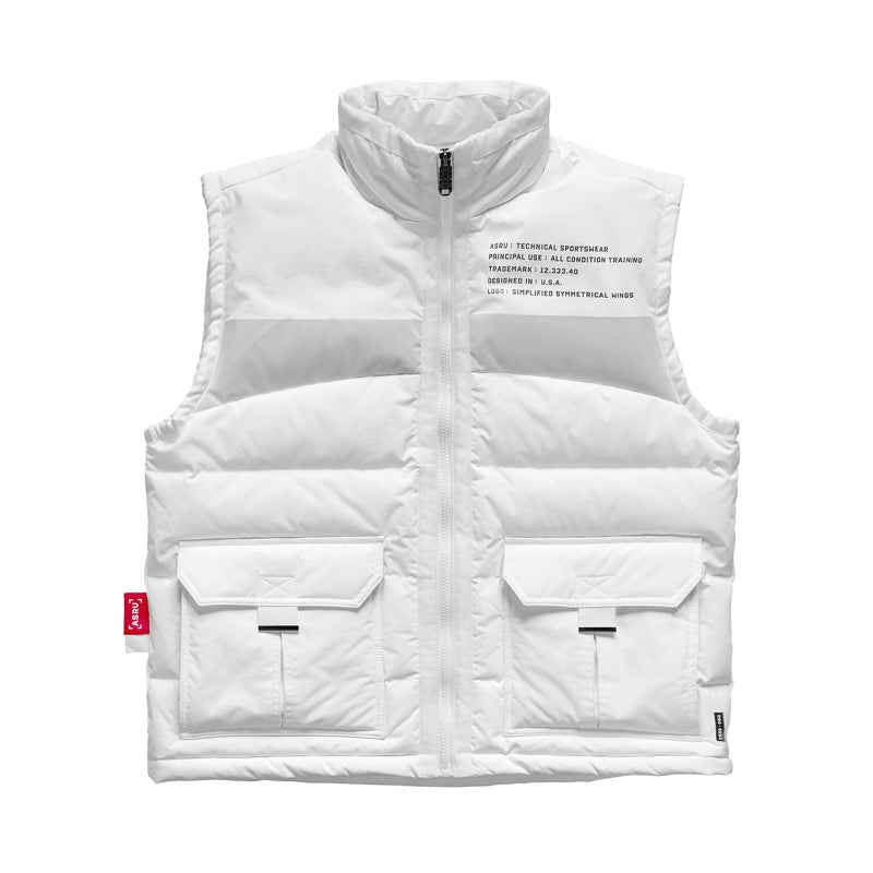 Asrv 0263. Hipora® Waterproof Down Men\'s Vest White | 95364WFVO