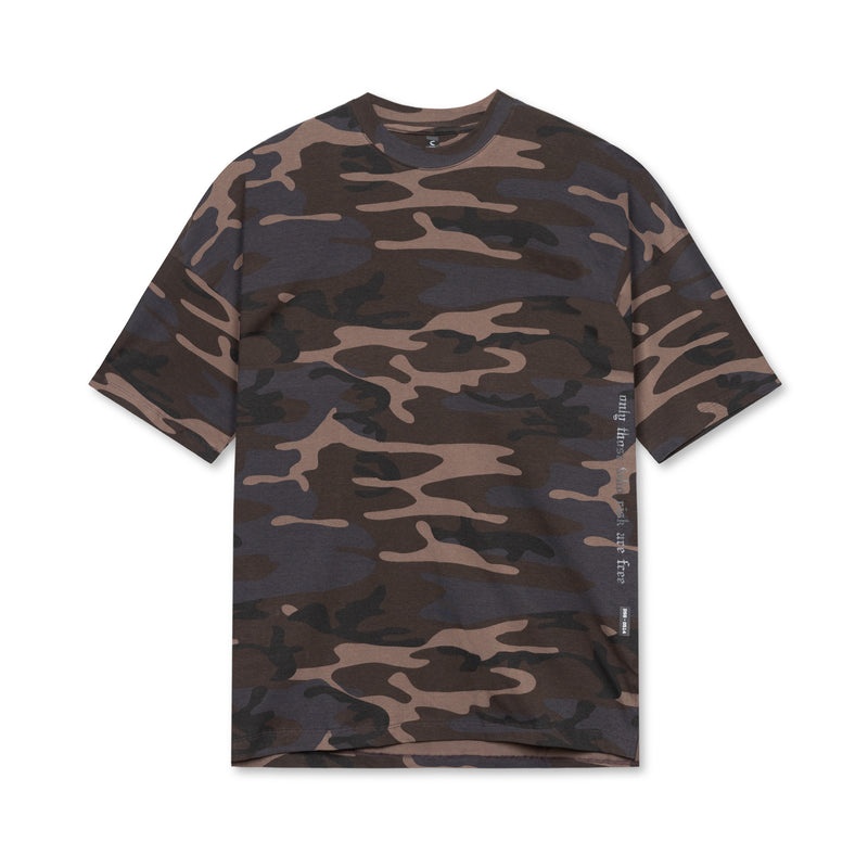 Asrv 0514. CottonPlus™ Oversized Men\'s Short Sleeve Red Camo | 59647WQYD