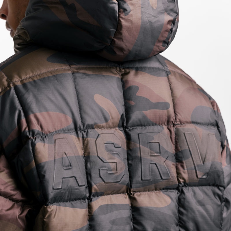 Asrv 0551. Weather-Ready Down Puffer Men's Jackets Red Camo | 37162DUSE