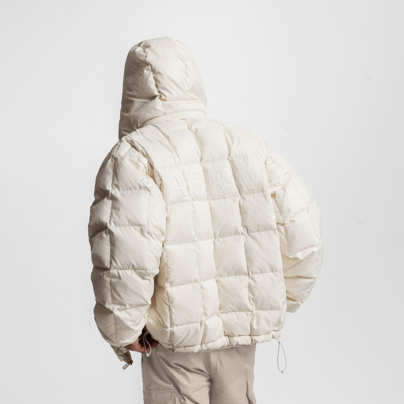 Asrv 0551. Weather-Ready Down Puffer Men's Jackets White | 86290BSQY