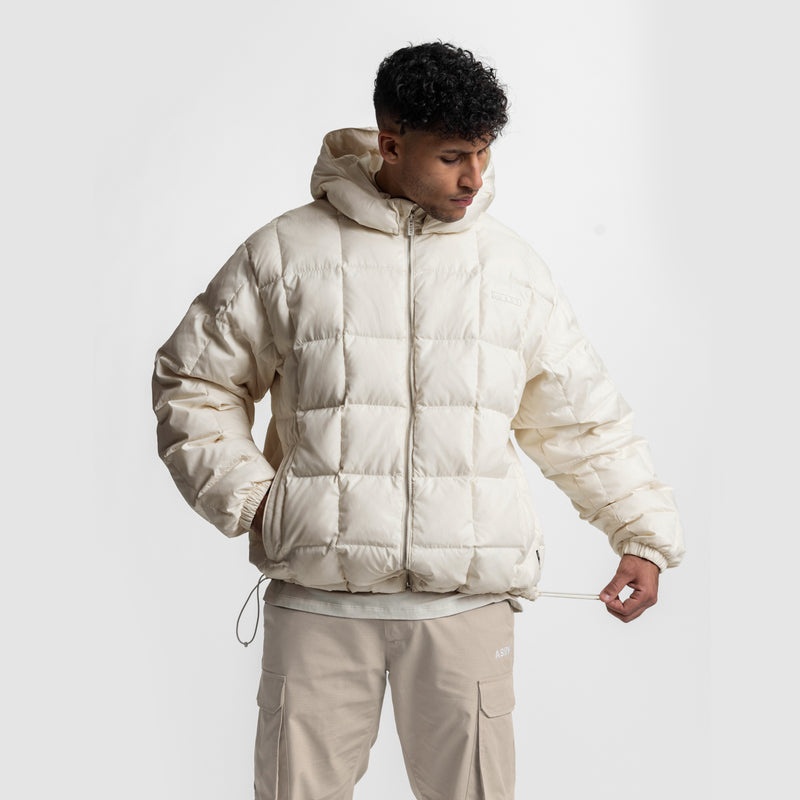 Asrv 0551. Weather-Ready Down Puffer Men's Jackets White | 86290BSQY