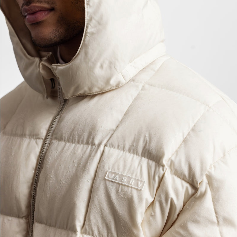 Asrv 0551. Weather-Ready Down Puffer Men's Jackets White | 86290BSQY