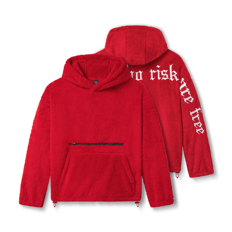 Asrv 0553. Sherpa Recovery Men\'s Hoodie Red / White | 50917IMCG