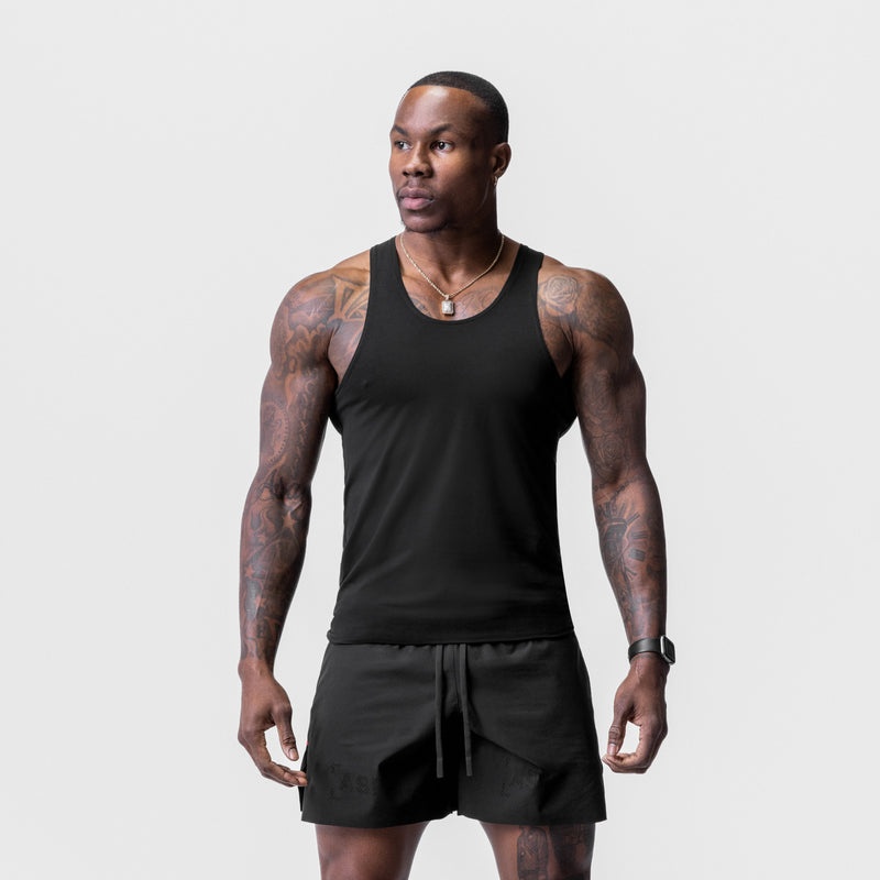 Asrv 0631. Solucell™ Essential Slim Men's Tanks Black | 45761SHRC