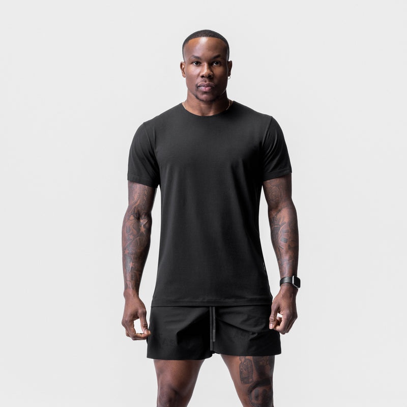 Asrv 0632. Solucell™ Essential Men's Short Sleeve Black | 26740VGIT