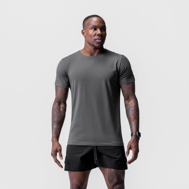 Asrv 0632. Solucell™ Essential Men's Short Sleeve Grey | 27041VKWS