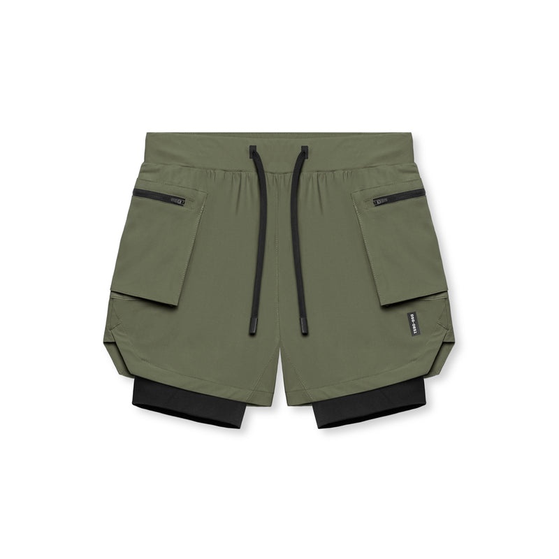 Asrv 0651. Tetra-Lite™ 5 Liner Cargo Men\'s Shorts Olive | 74596VSWR