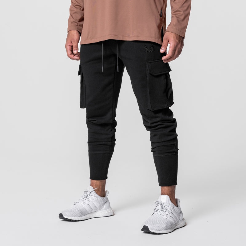 Asrv 0654. Tech-Terry™ Cargo High Rib Men's Jogger Black | 18350OJLD