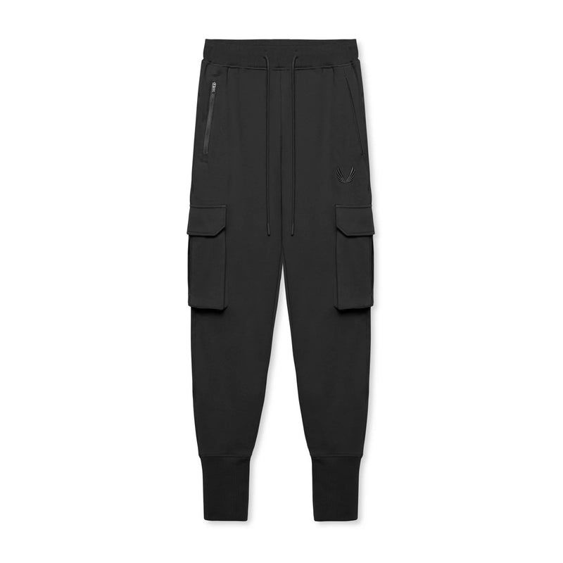 Asrv 0654. Tech-Terry™ Cargo High Rib Men\'s Jogger Black | 18350OJLD