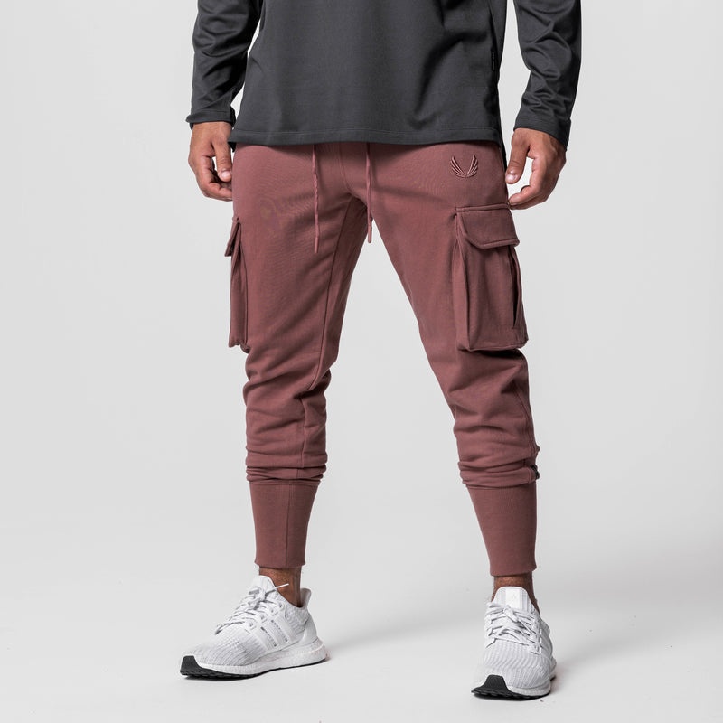 Asrv 0654. Tech-Terry™ Cargo High Rib Men's Jogger Red | 60431EWMJ