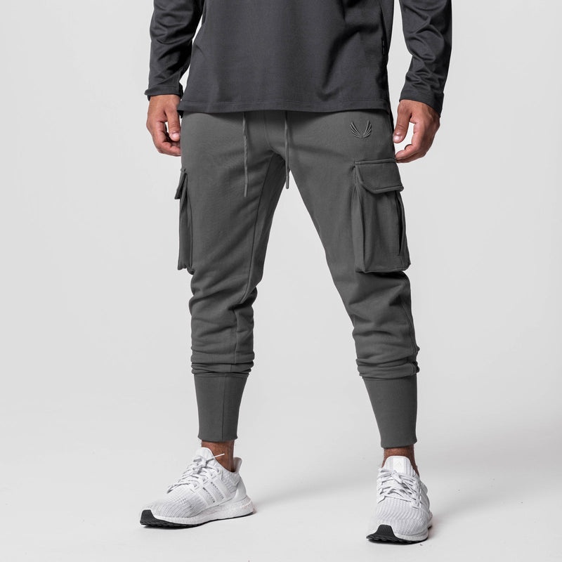 Asrv 0654. Tech-Terry™ Cargo High Rib Men's Jogger Grey | 74513LRKB