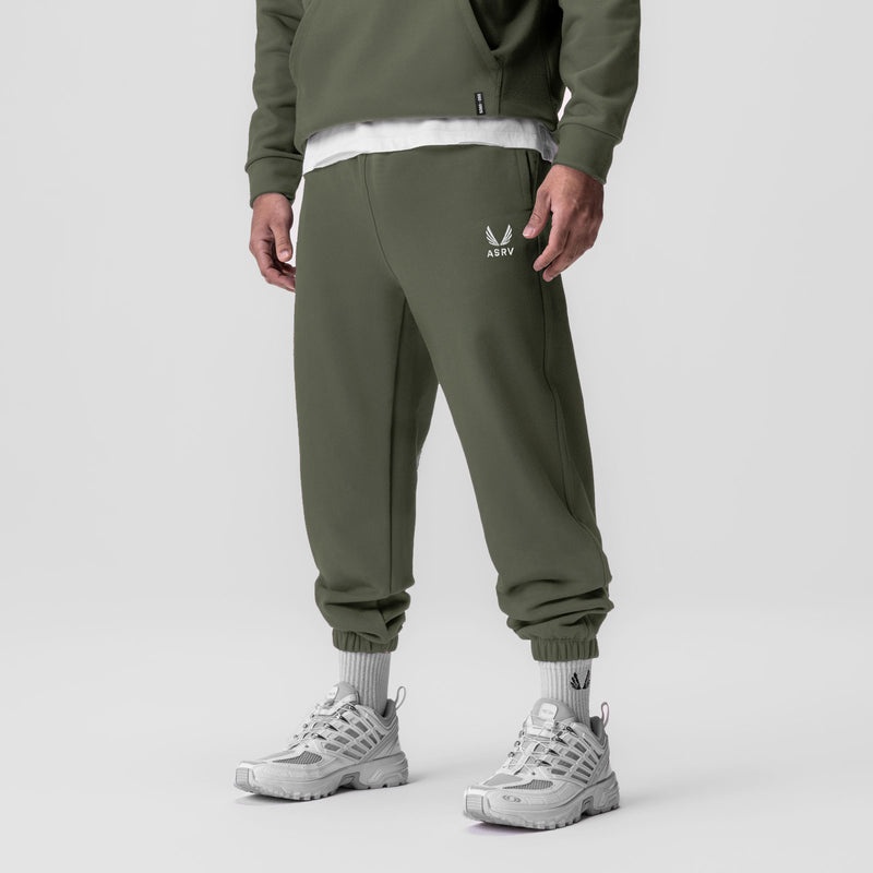 Asrv 0655. Tech-Terry™ Oversized Men's Sweatpants Olive | 84507YSTK