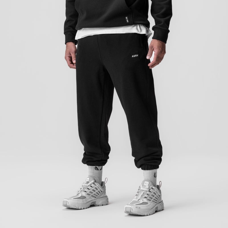 Asrv 0655. Tech-Terry™ Oversized Men's Sweatpants Black | 90156LZBD