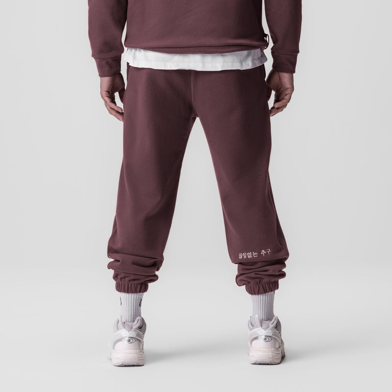 Asrv 0655. Tech-Terry™ Oversized Men's Sweatpants Red Brown | 91526XGQK