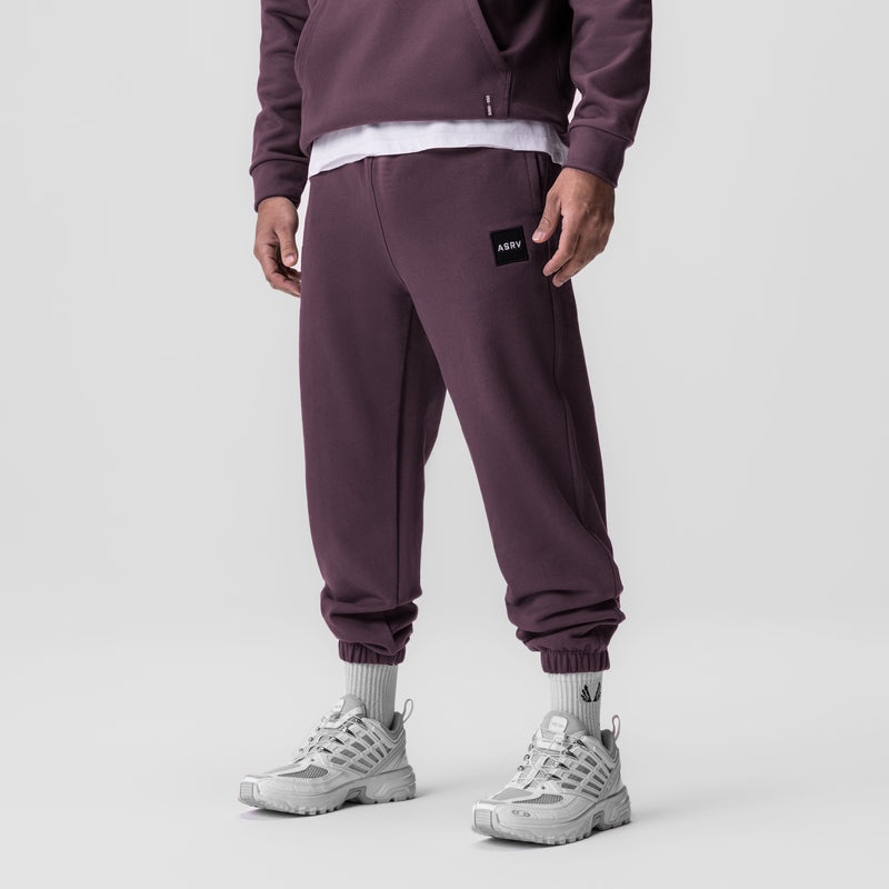 Asrv 0655. Tech-Terry™ Oversized Men's Sweatpants Deep Purple | 75043GZKU