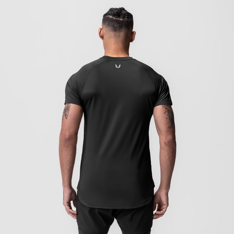 Asrv 0660. AeroSilver® Established Men's Short Sleeve Black | 37892JOCY