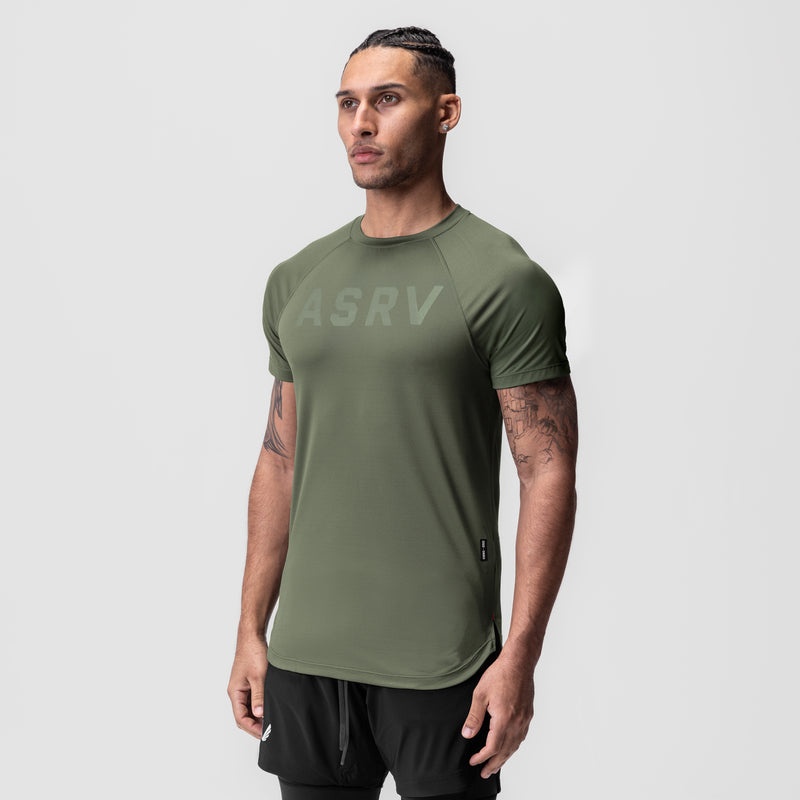 Asrv 0660. AeroSilver® Established Men's Short Sleeve Olive | 36941SCWA