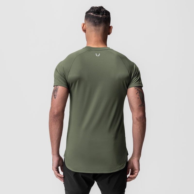 Asrv 0660. AeroSilver® Established Men's Short Sleeve Olive | 36941SCWA