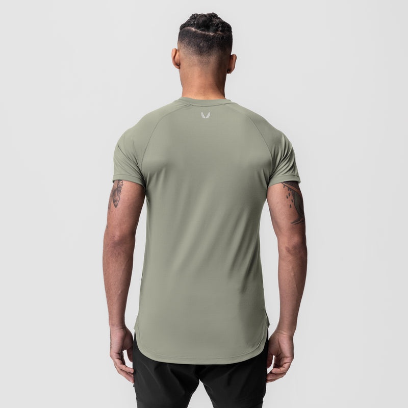 Asrv 0660. AeroSilver® Established Men's Short Sleeve Olive | 21970UYPJ