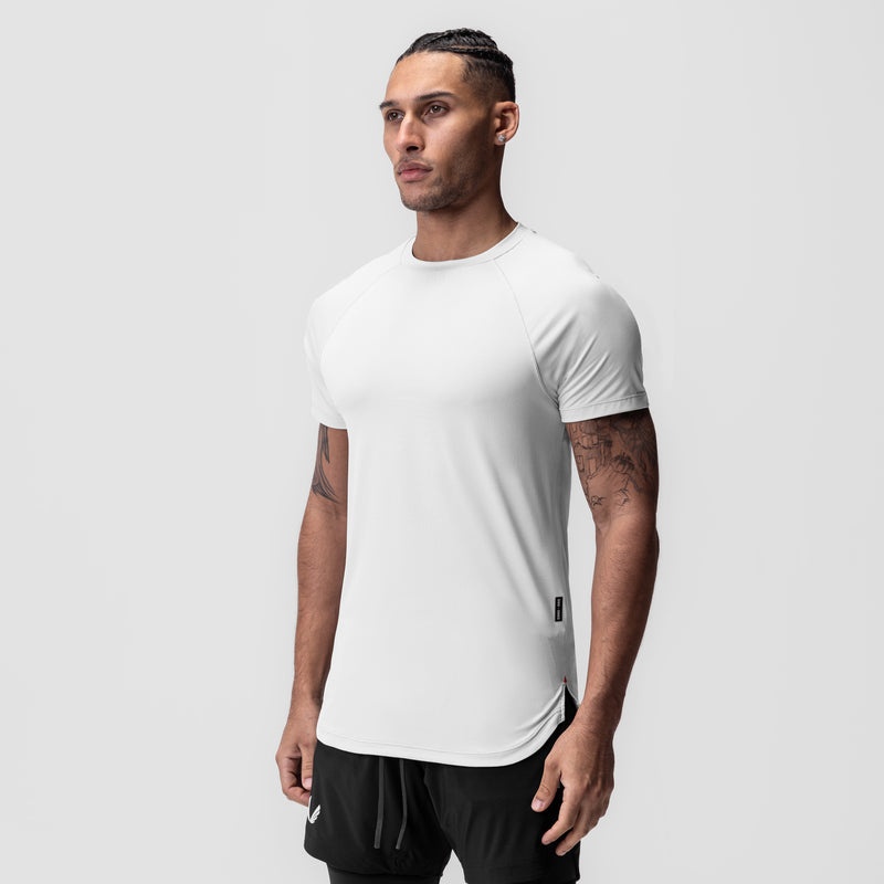 Asrv 0660. AeroSilver® Established Men's Short Sleeve White | 84032WMUX