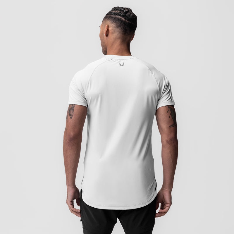 Asrv 0660. AeroSilver® Established Men's Short Sleeve White | 19248NEGB