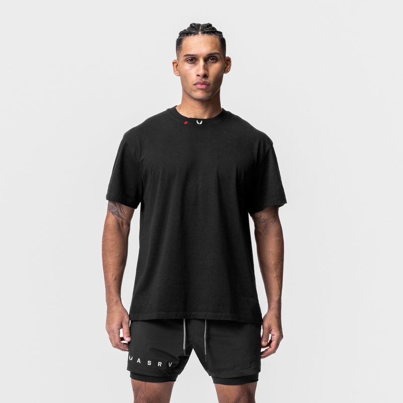 Asrv 0669. Technical Essentials Relaxed Men's Short Sleeve Black | 56974VMSI