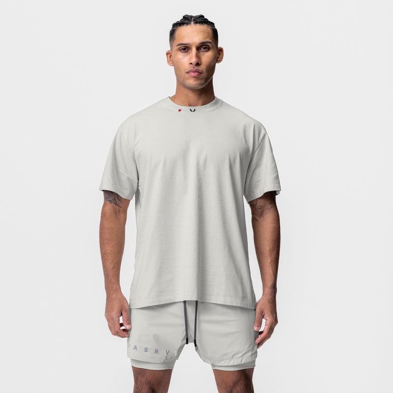 Asrv 0669. Technical Essentials Relaxed Men's Short Sleeve Grey | 90836WJDM