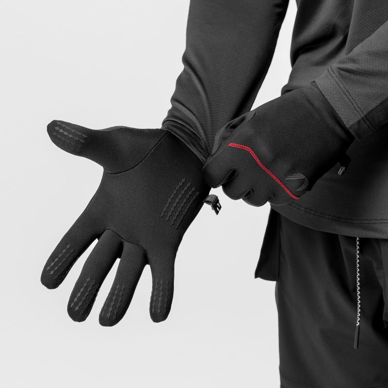 Asrv 0671. Aeroheat® Lightweight Men's Gloves Black | 23946EIPX