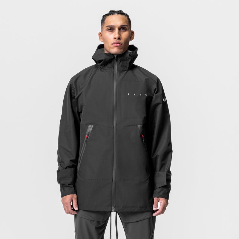 Asrv 0678. Hipora® Tech Men's Parka Black | 52938TBQI