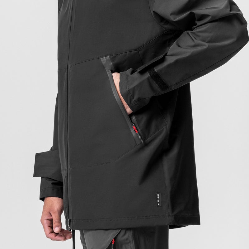 Asrv 0678. Hipora® Tech Men's Parka Black | 52938TBQI