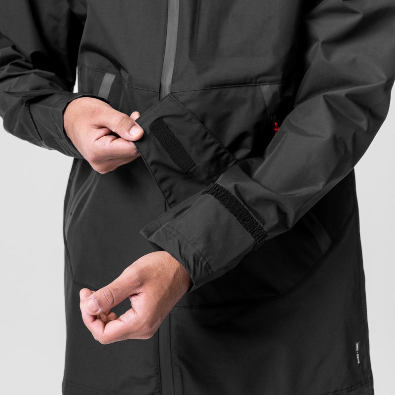 Asrv 0678. Hipora® Tech Men's Parka Black | 52938TBQI