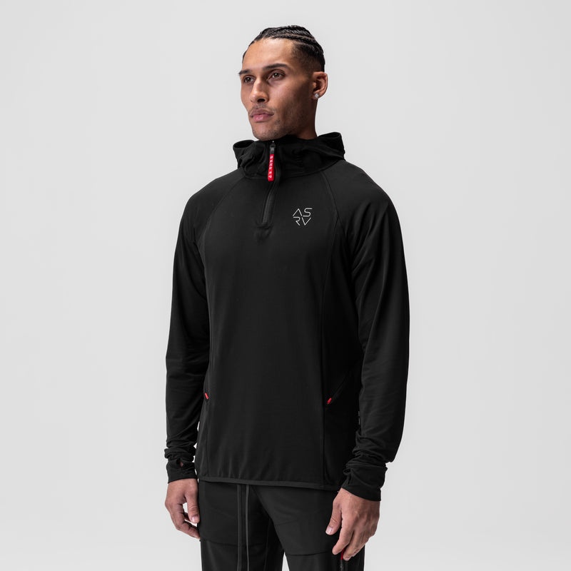 Asrv 0682. Thermal Training Men's Hoodie Black | 74638AMYV