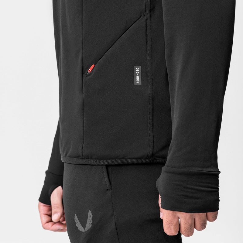 Asrv 0682. Thermal Training Men's Hoodie Black | 75402OGUM