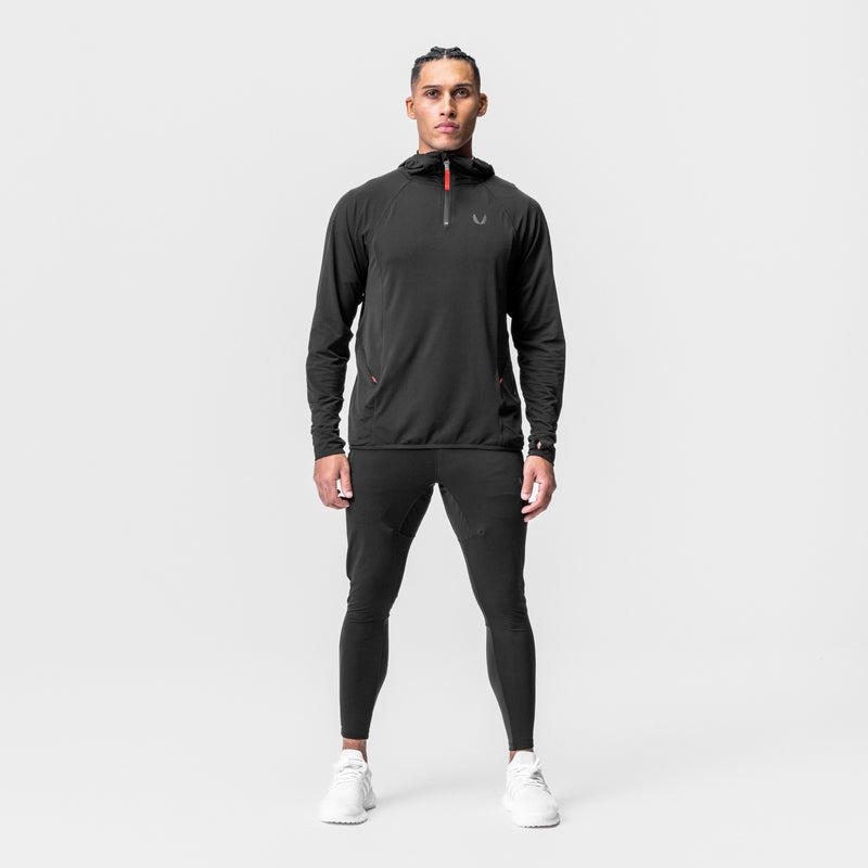 Asrv 0682. Thermal Training Men's Hoodie Black | 75402OGUM