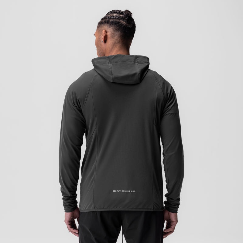 Asrv 0682. Thermal Training Men's Hoodie Grey | 29403YFZQ