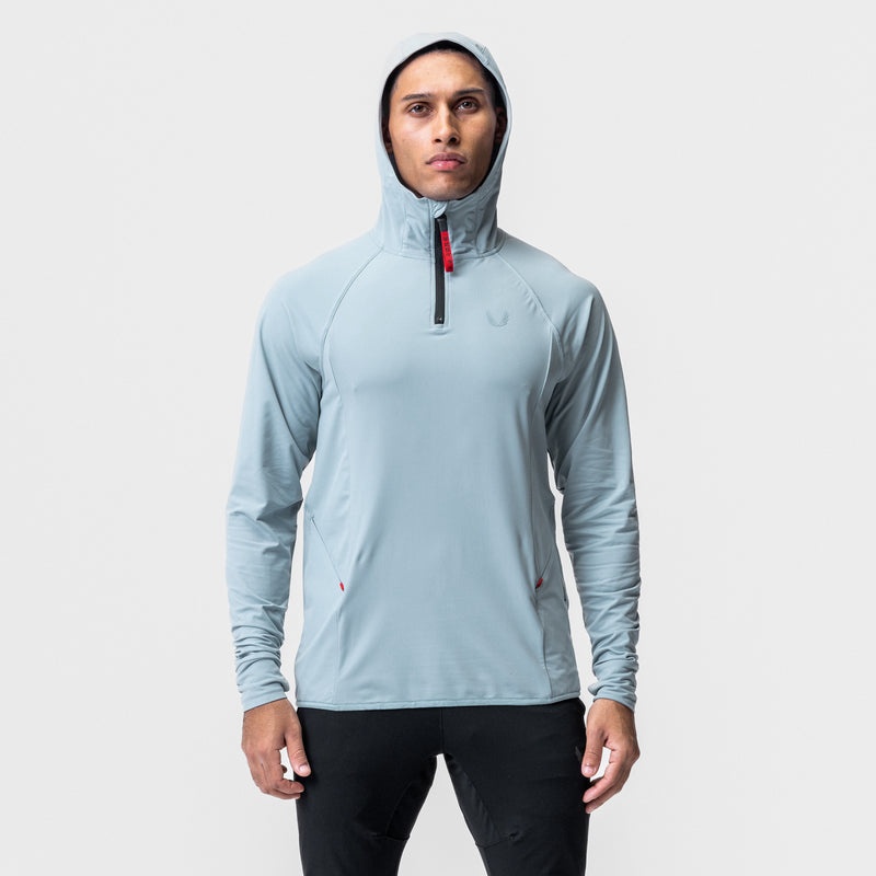 Asrv 0682. Thermal Training Men's Hoodie Light Blue | 60713FHMO