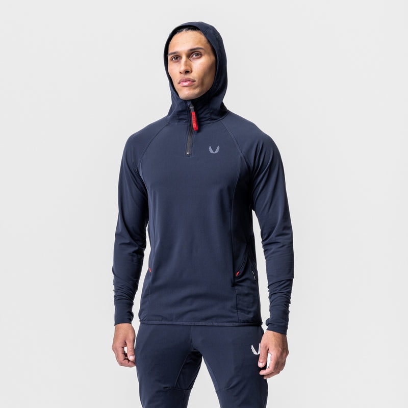 Asrv 0682. Thermal Training Men's Hoodie Navy | 45197YAQW