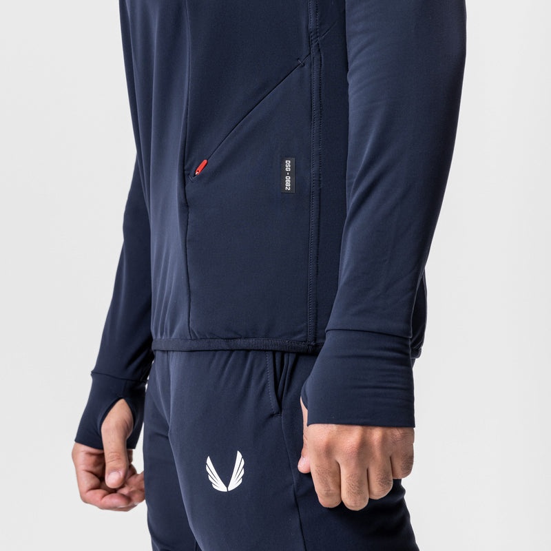 Asrv 0682. Thermal Training Men's Hoodie Navy | 45197YAQW