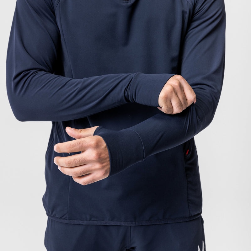 Asrv 0682. Thermal Training Men's Hoodie Navy | 45197YAQW