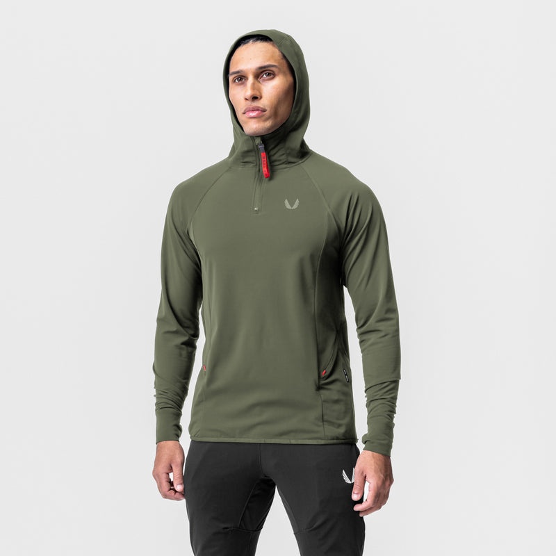 Asrv 0682. Thermal Training Men's Hoodie Olive | 31657WLSV