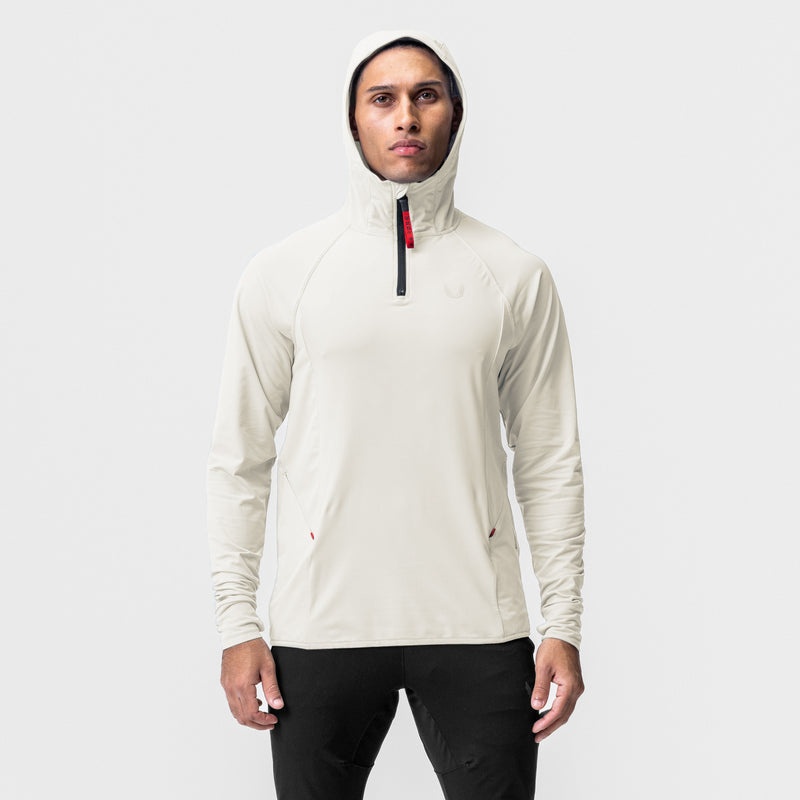 Asrv 0682. Thermal Training Men's Hoodie White | 19564USFA