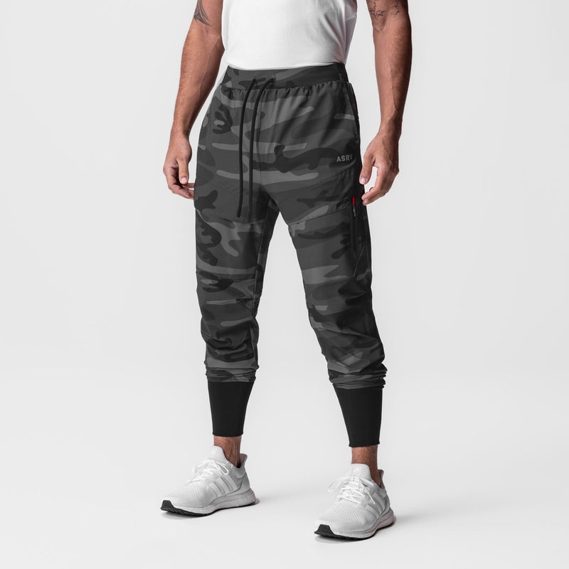 Asrv 0690. Tetra-Lite™ Tech High Rib Men's Jogger Black Camo | 03812LRES