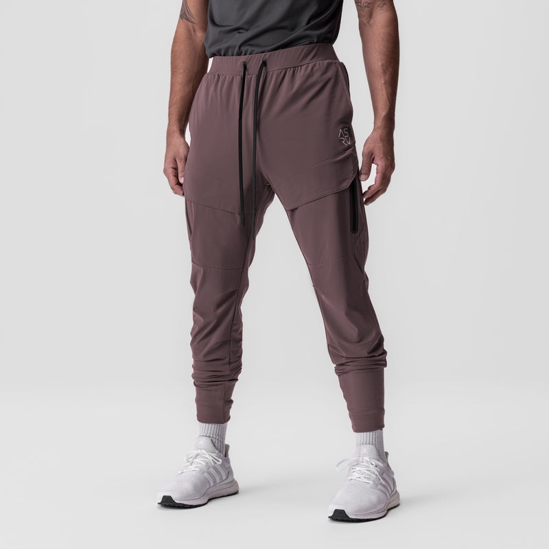 Asrv 0690. Tetra-Lite™ Tech High Rib Men's Jogger Red Brown | 31750UYLP