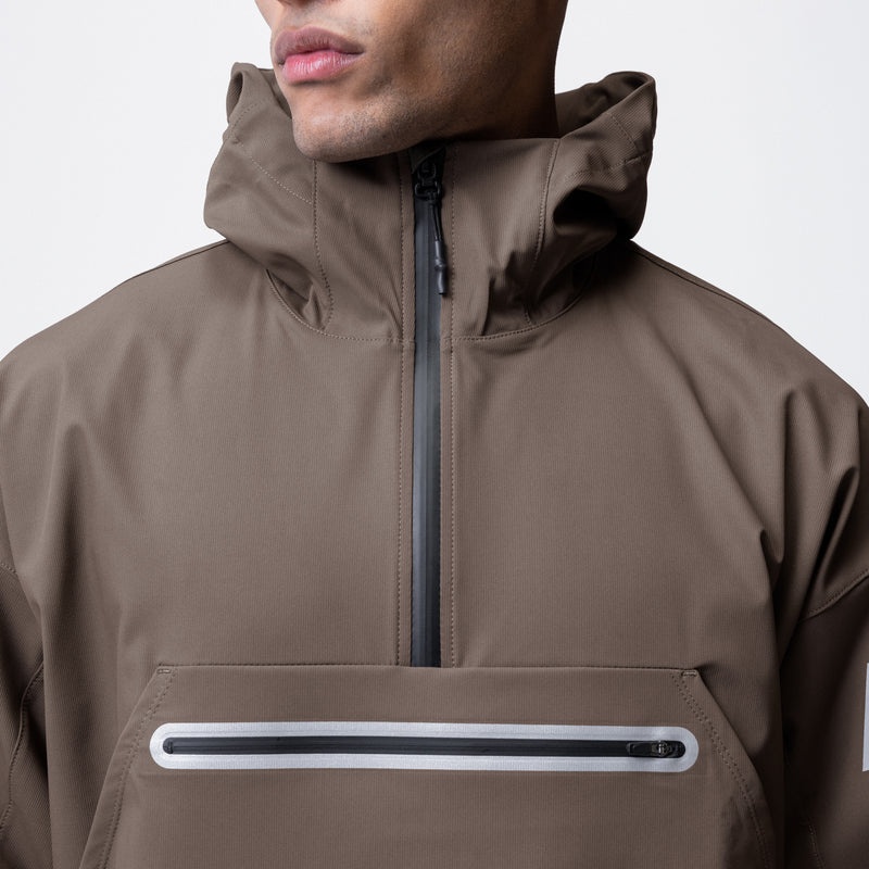 Asrv 0717. Weather-Ready Anorak Men's Jackets Grey Brown | 62093EKOT