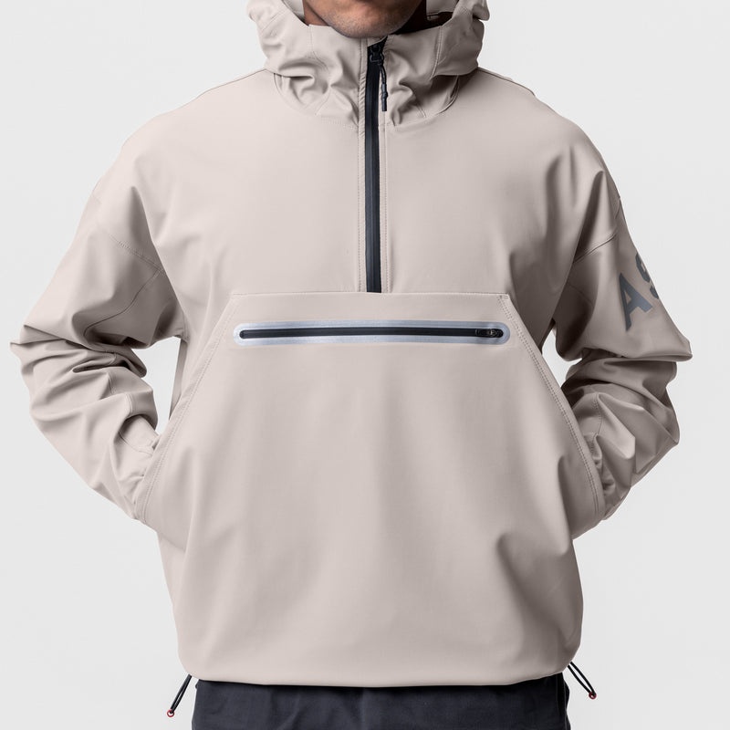 Asrv 0717. Weather-Ready Anorak Men's Jackets White | 26805DYWA