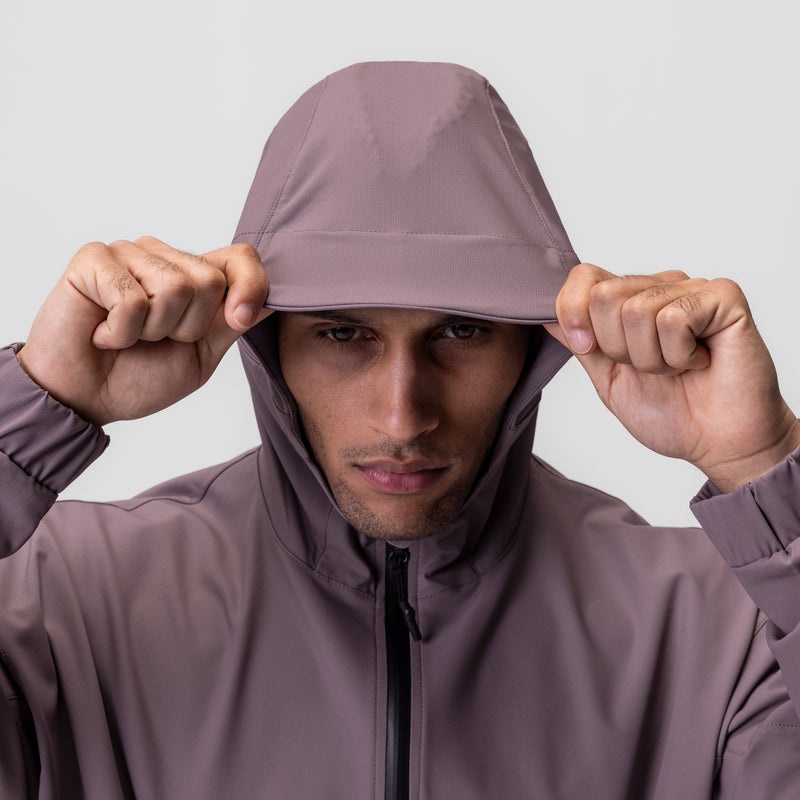 Asrv 0717. Weather-Ready Anorak Men's Jackets Purple | 20489HMYB