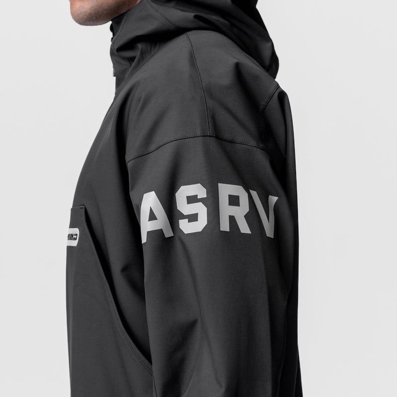 Asrv 0717. Weather-Ready Anorak Men's Jackets Black | 25410JZLM