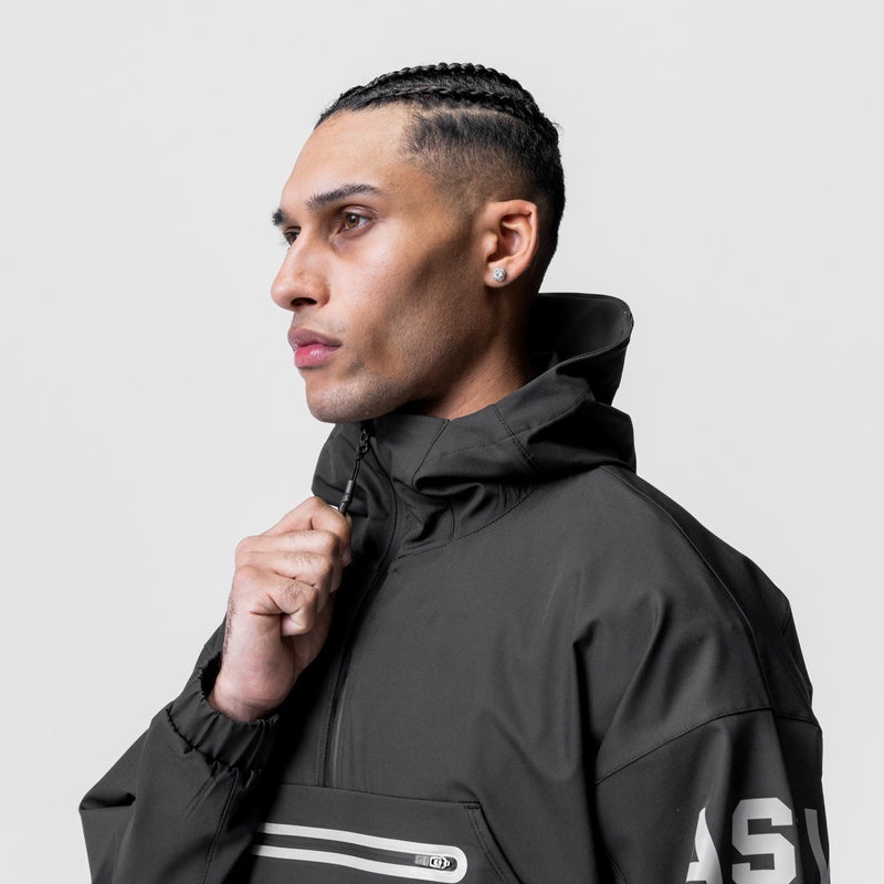 Asrv 0717. Weather-Ready Anorak Men's Jackets Black | 25410JZLM